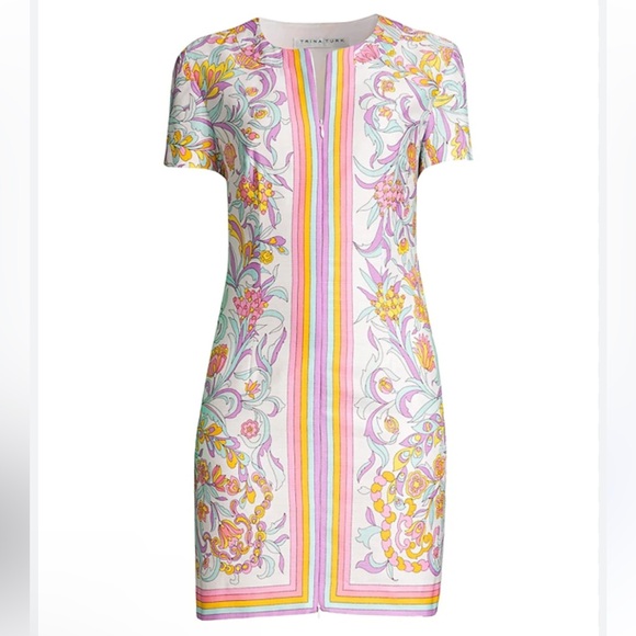 Trina Turk Dresses & Skirts - Trina Turk Arboretum Zip Front Shift Dress